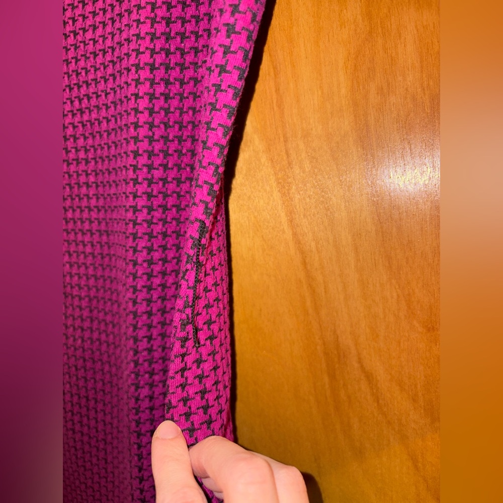 Sharagano Pink Houndstooth Dress - Picture 4 of 8
